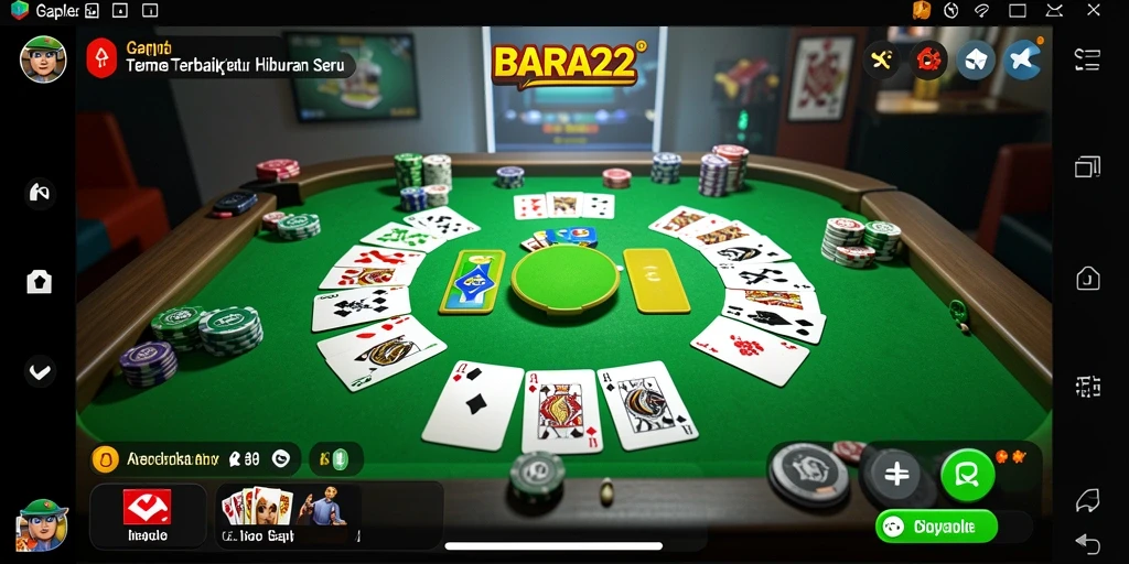 Tampilan gameplay Gaple yang seru dan interaktif.