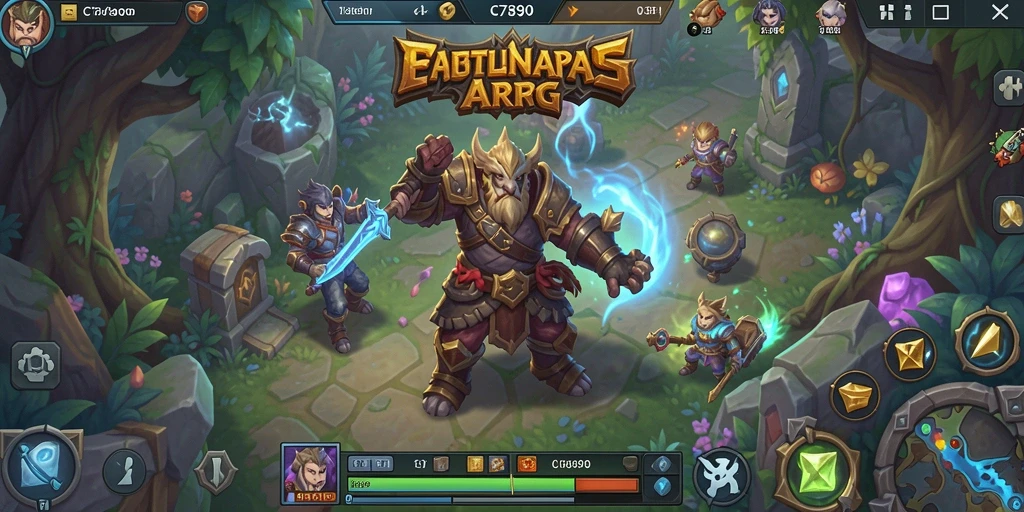 Tangkapan layar C7890 menampilkan aksi seru dalam pertempuran ARPG.