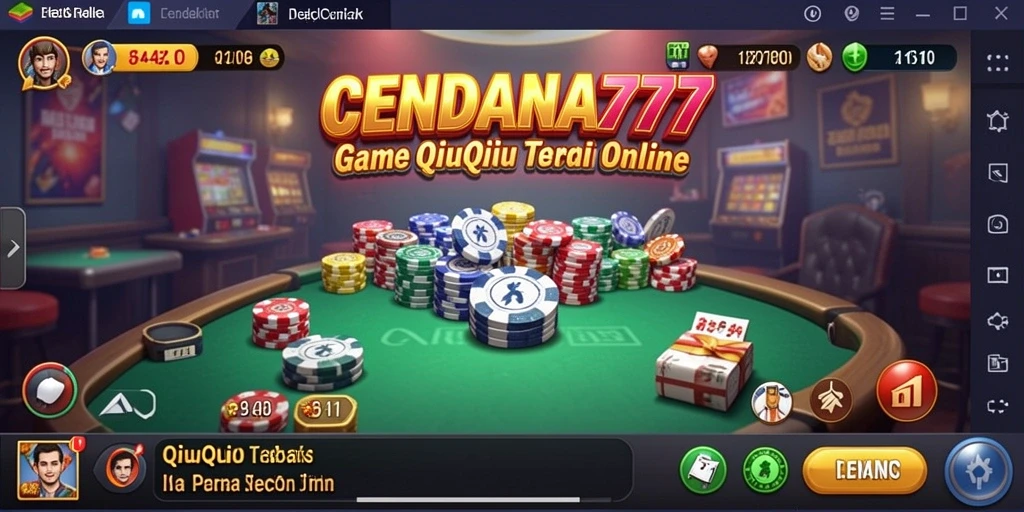 Screenshot gameplay QiuQiu menunjukkan serunya permainan bersama teman.