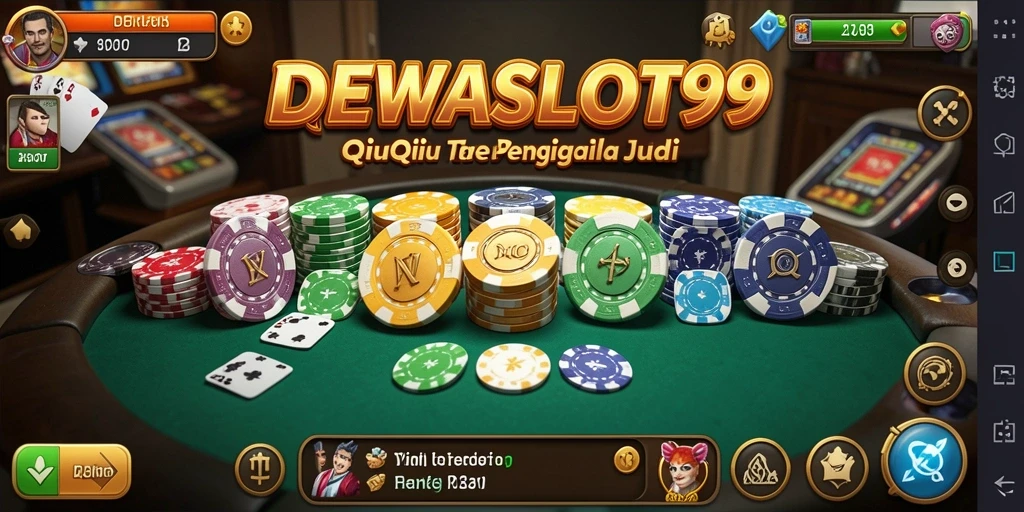 Tampilan gameplay seru dari DEWASLOT99 yang menampilkan strategi QiuQiu.