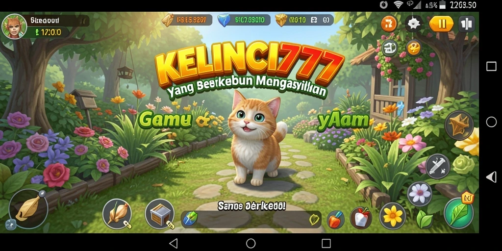 Tampilan gameplay KELINCI777 yang menarik dan seru saat bertani.