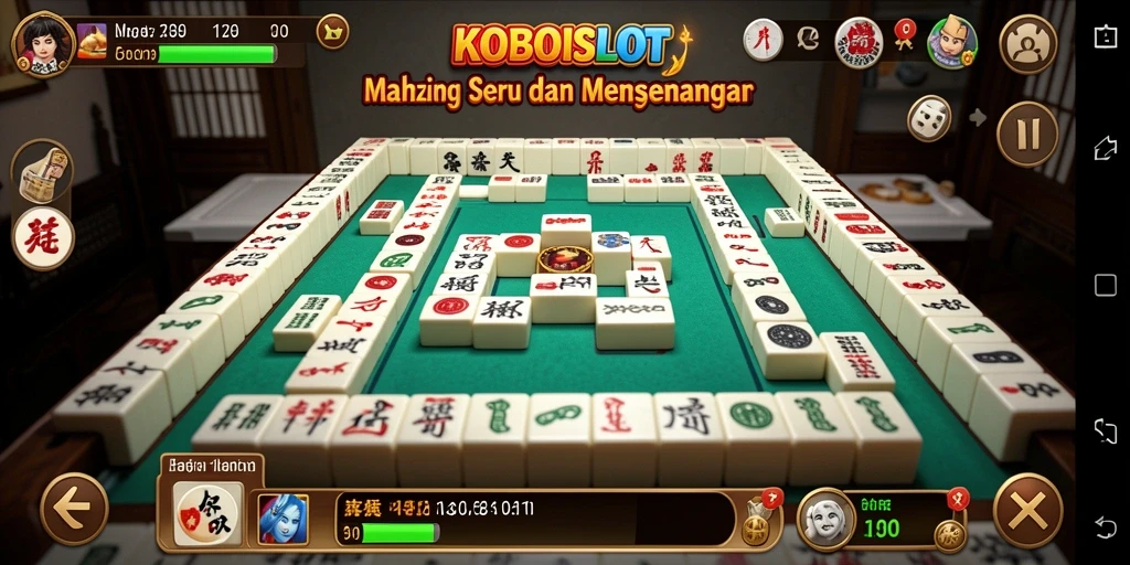 Tampilan gameplay menarik dari KOBOISLOT yang penuh warna.