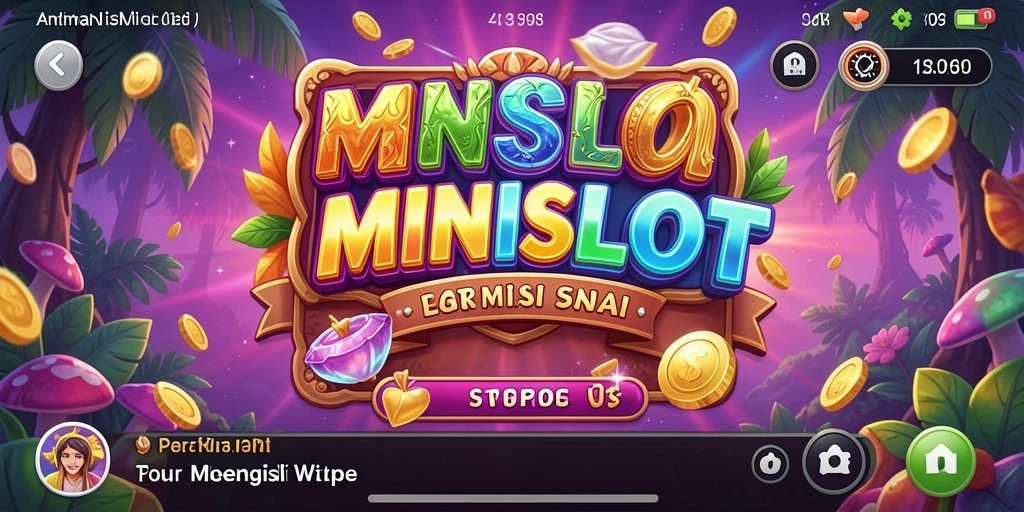 Screenshot MINISLOT menampilkan gameplay slot yang santai dan menarik.