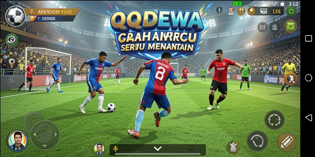 Screenshot gameplay QQDEWA yang menampilkan aksi seru di lapangan.