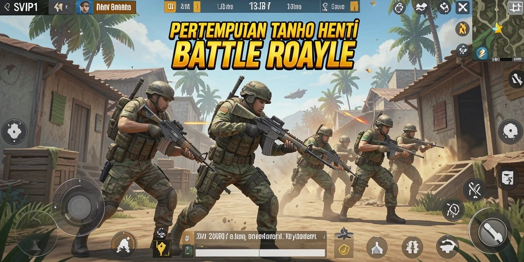 Tampilan gameplay Battle Royale yang menegangkan di SVIP1.