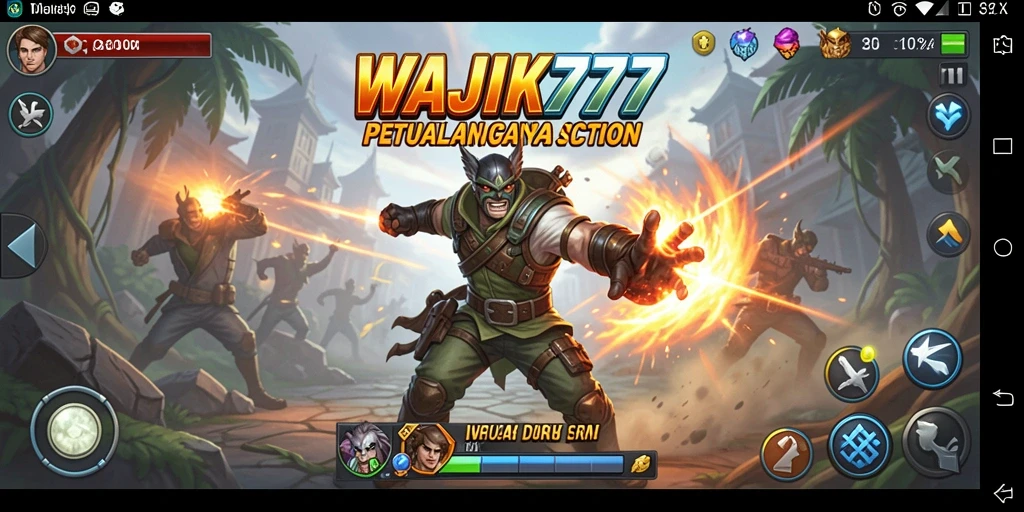 Screenshot gameplay WAJIK777 menampilkan aksi petualangan yang seru.